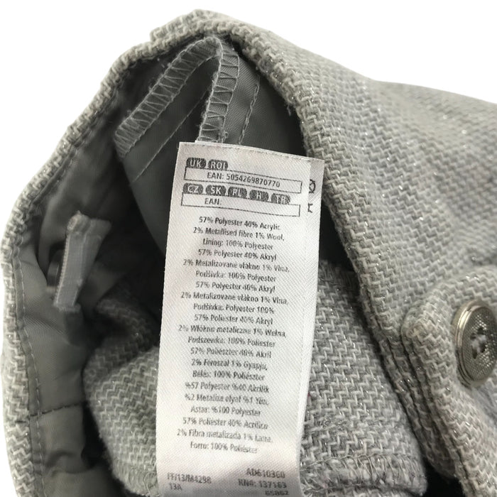 F&F 7-8 years grey knitted style sparkle shorts