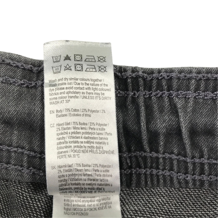 F&F 8-9 years dark grey jeans cotton polyester
