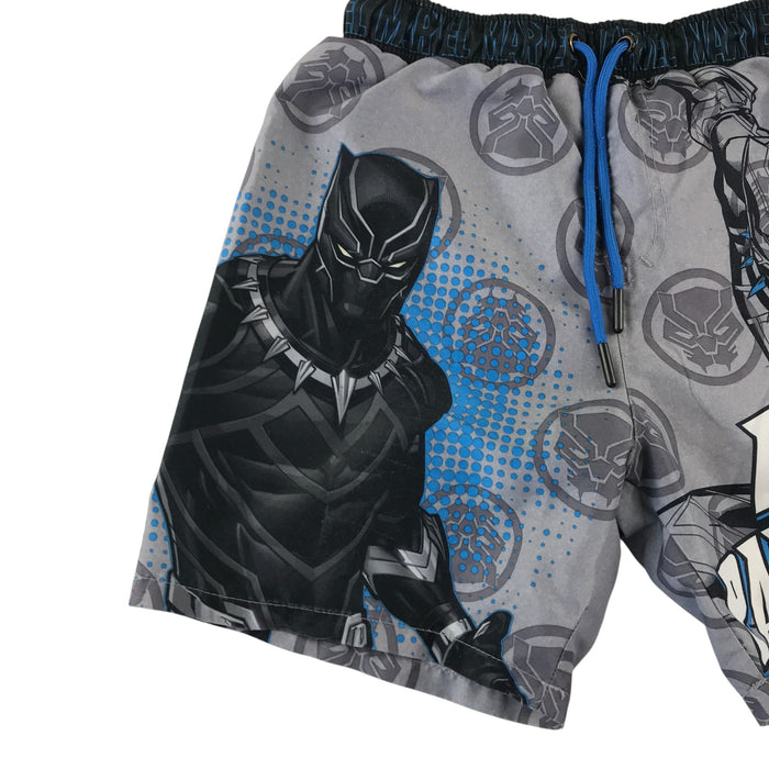 F&F 8-9 years grey Marvel Black Panther swim trunks