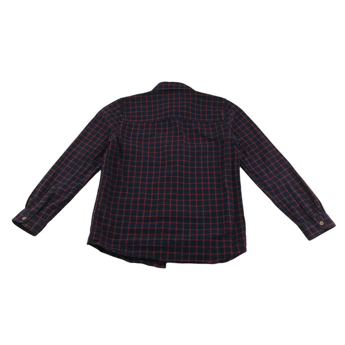 F&F 8-9 years navy and red checked cotton shirt