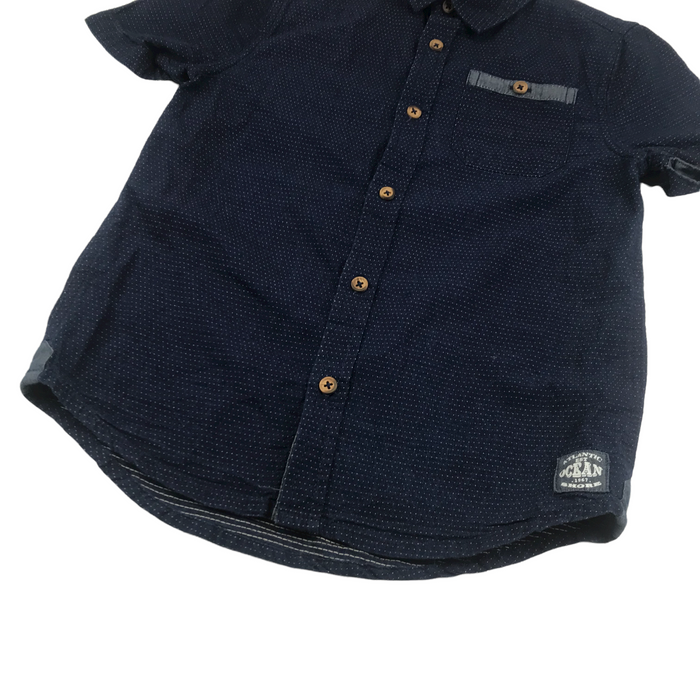 F&F 8 years navy spotted shirt