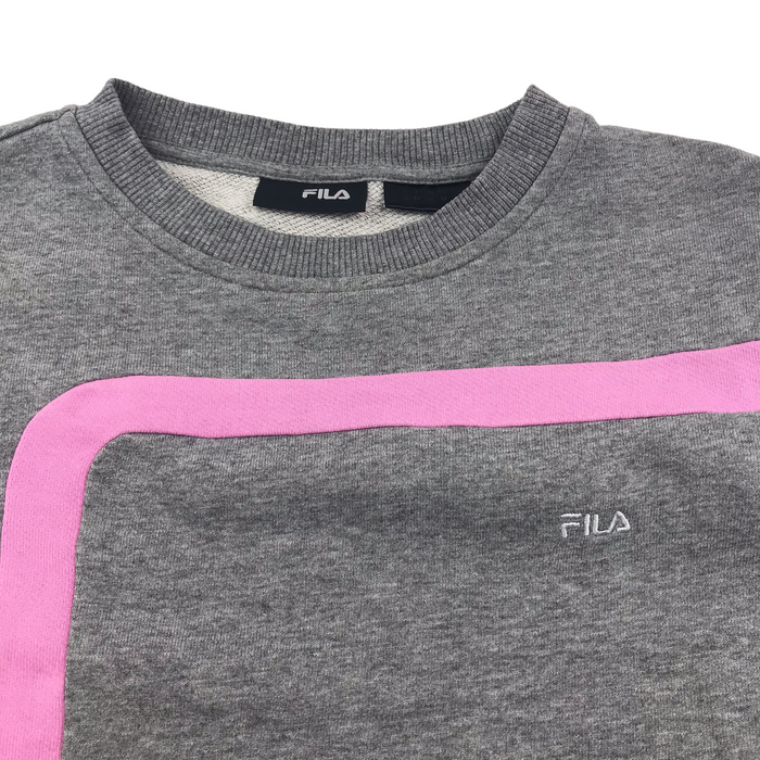 Fila women's size 12 grey and pink sweater