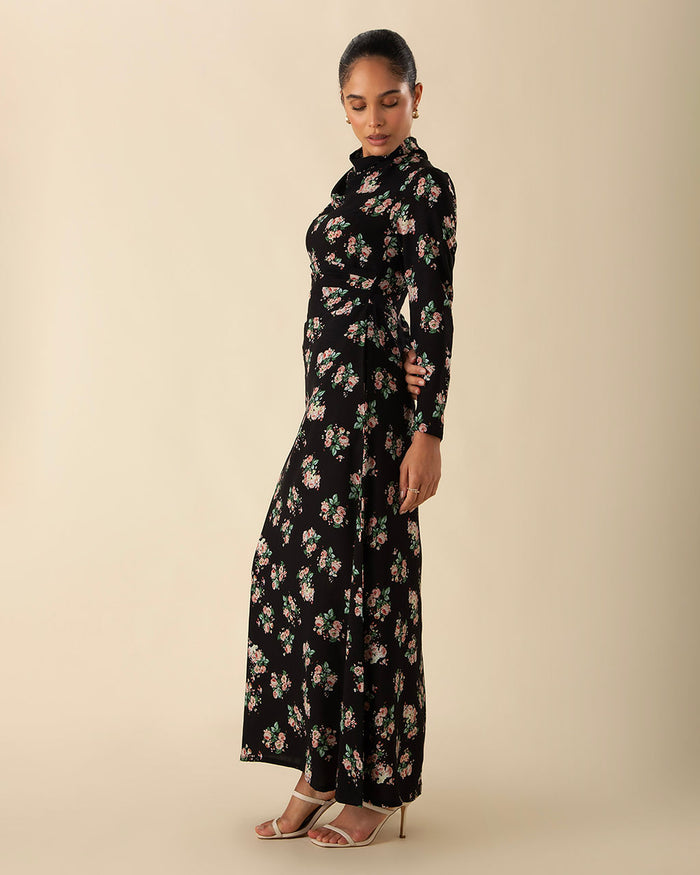 Fitted Floral Maxi