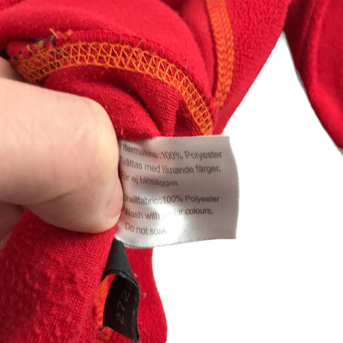 Five Seasons size 12 red fleece