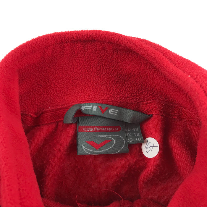 Five Seasons size 12 red fleece