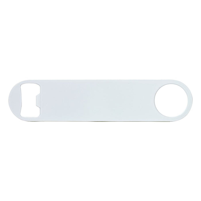 Flat Bottle Opener - 7'' White