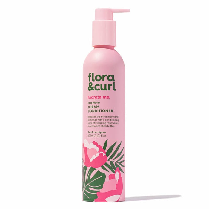 Flora & Curl Rose Water Cream Conditioner, conditioner for curly hair