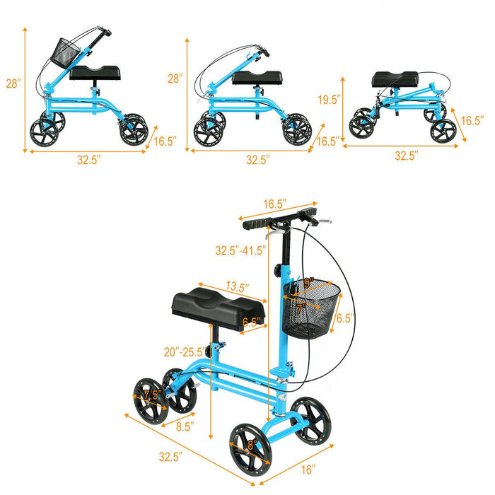 Foldable Knee Walker Scooter