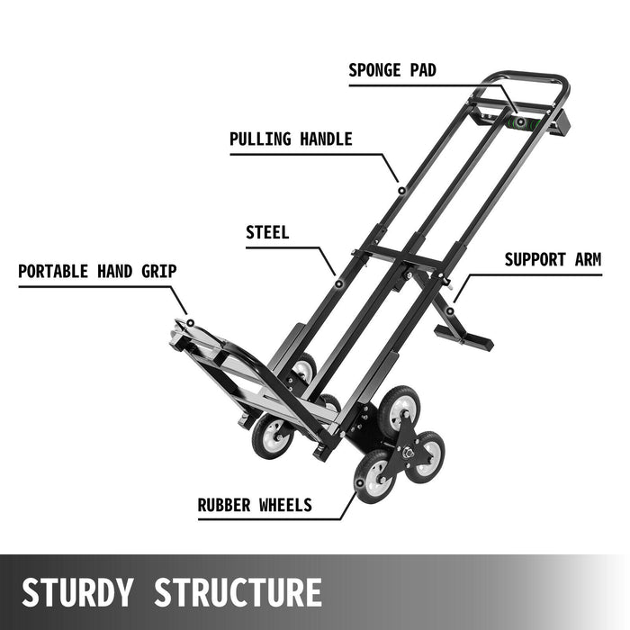 Folding Hand Truck Dolly 460lbs Capacity