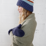 Four Color Pom Pom Hat
