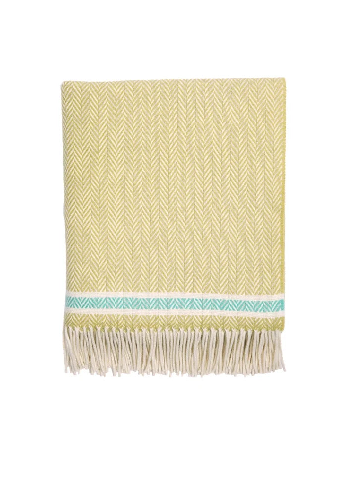 Foxford Cashmere and Lambswool Throw | Silver Strand