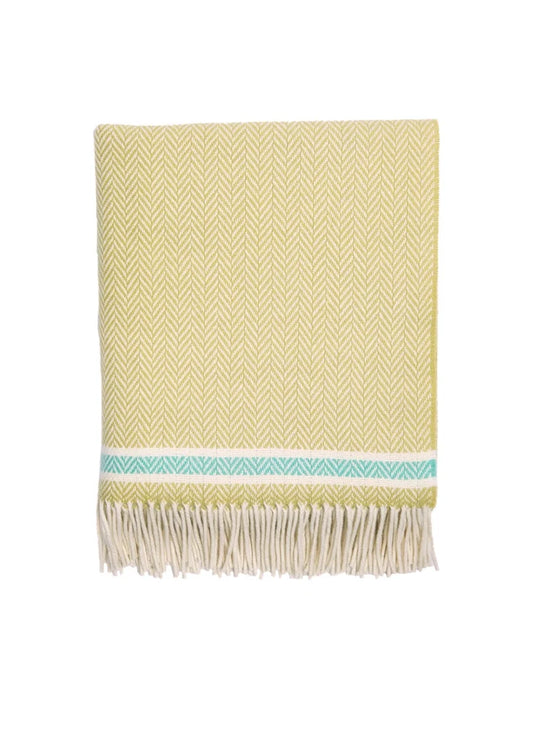 Foxford Cashmere and Lambswool Throw | Silver Strand