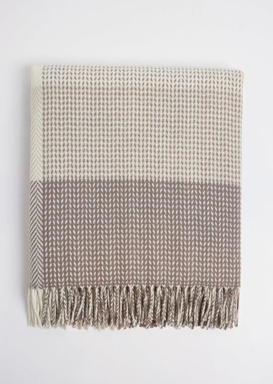 Foxford Dún Briste Cashmere and Lambswool Throw