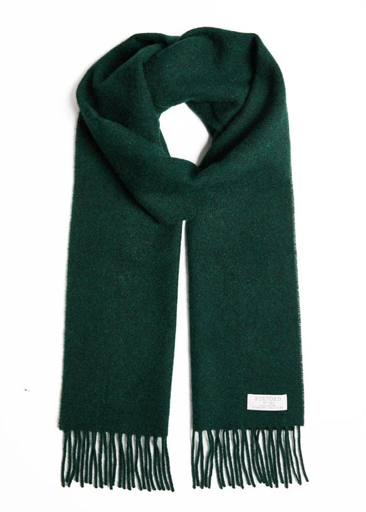 Foxford Lambswool Scarf | Amazon Green | 100% Irish Lambswool