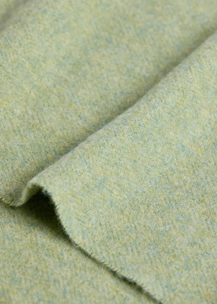 Foxford Lambswool Scarf | Green Melange