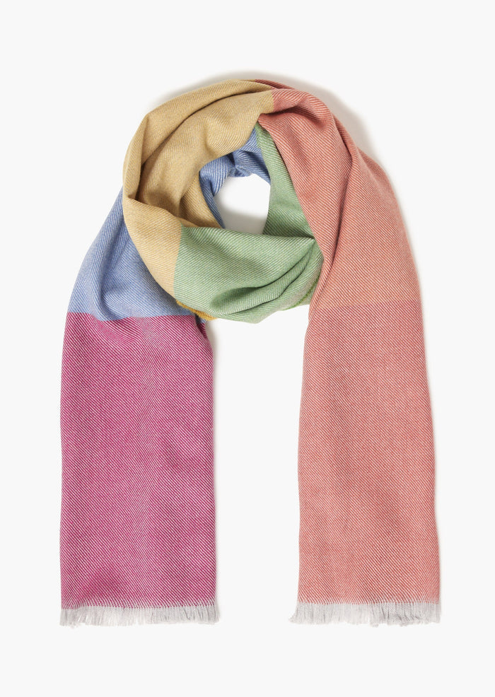 Foxford Rainbow Extra Fine Merino Giant Scarf