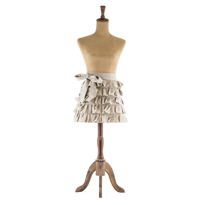 Raine & Humble Frilly Half Apron - Taupe | Koop.co.nz