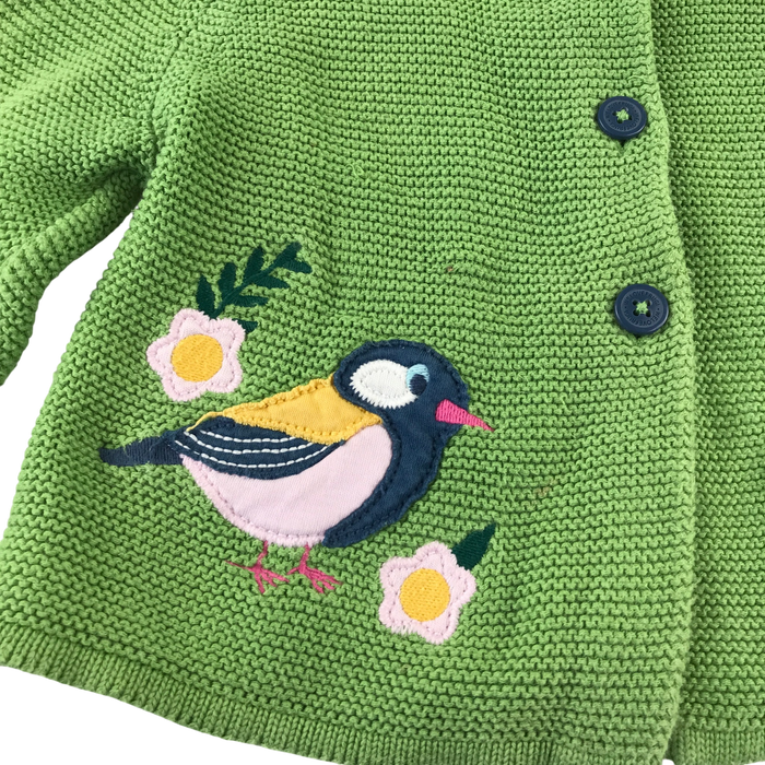Frugi 4-5 years green cardigan