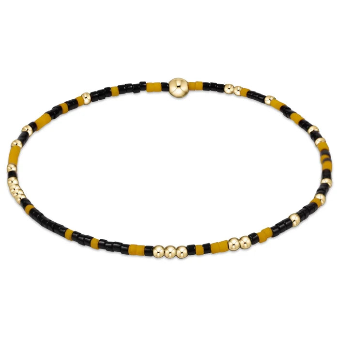 Gameday Hope Unwritten Bracelet- Golden Yellow- Black