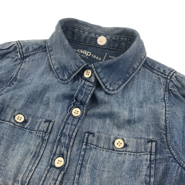 Gap 4 years blue denim shirt
