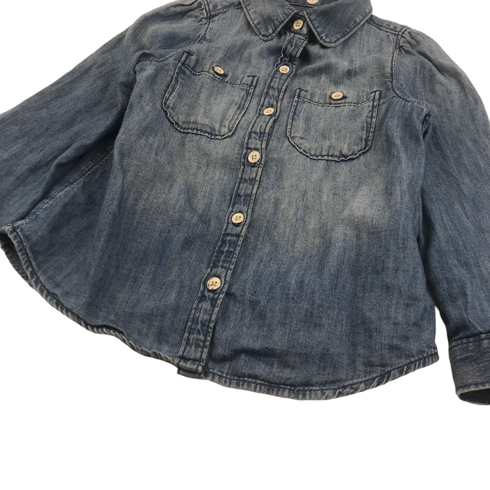Gap 4 years blue denim shirt