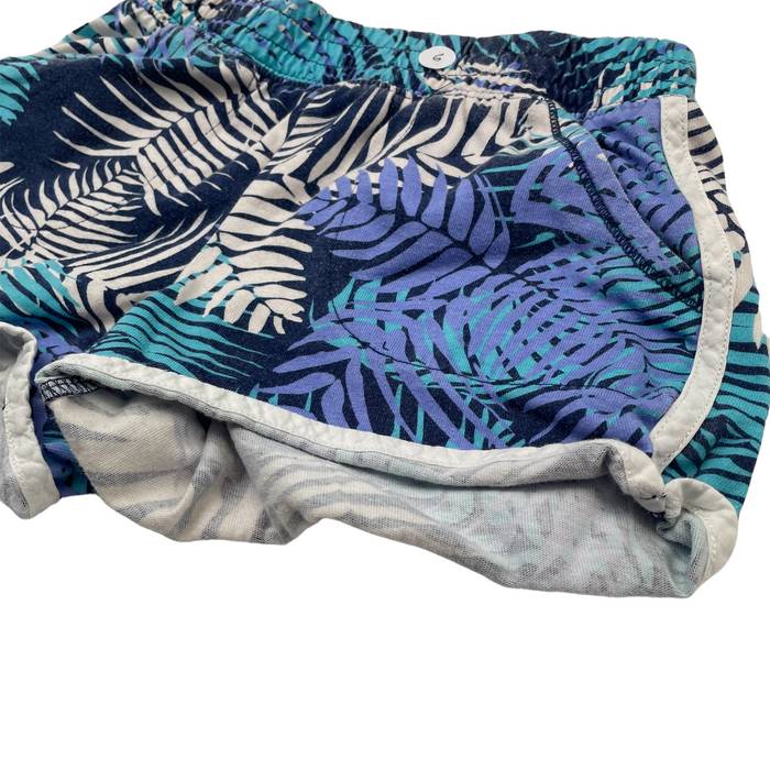 Gap 5-6 yrs blue floral jersey shorts