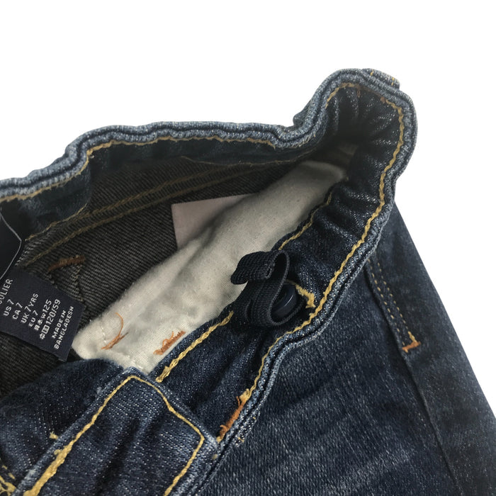 Gap 6-7 years blue denim with adjustable waistband shorts