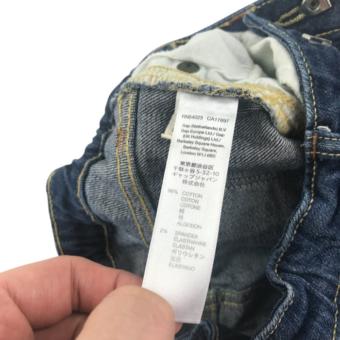 Gap 6-7 years blue denim with adjustable waistband shorts