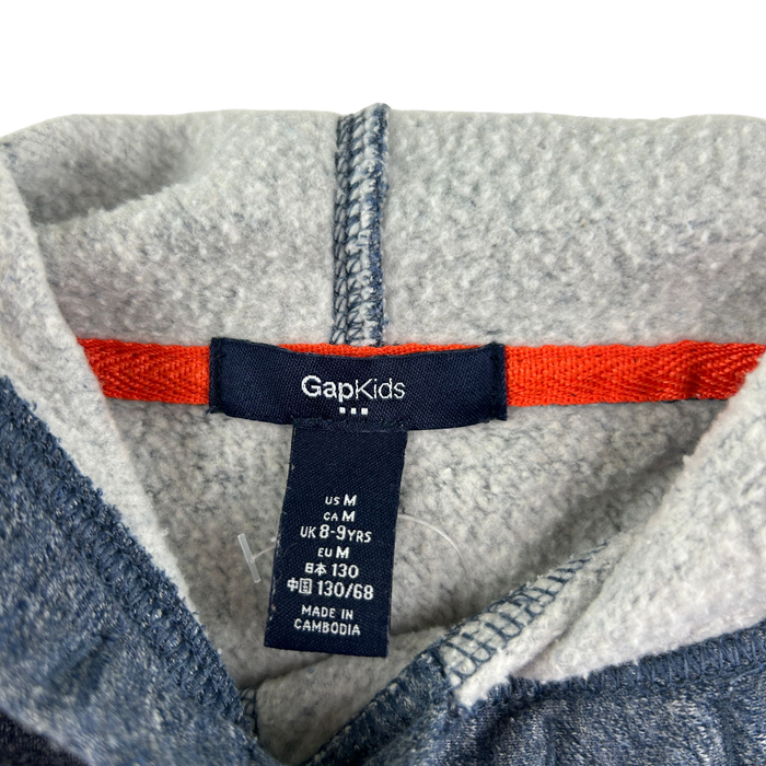 Gap 7-8 years grey short sleeve hoodie