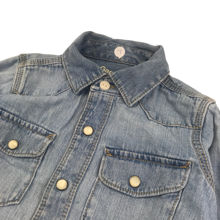 Gap light blue denim shirt age 4 shirt