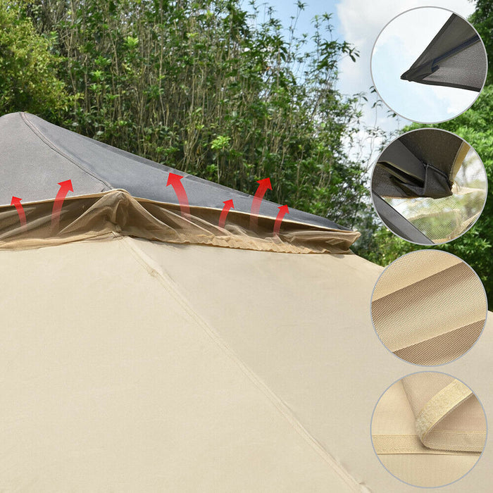 Gazebo Tent with Netting 11x11ft Pop-Up