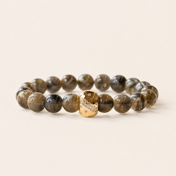 Gemstone Bracelet-10mm-Labradorite