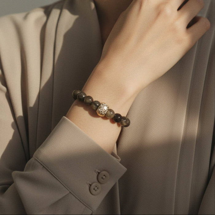 Gemstone Bracelet-10mm-Labradorite