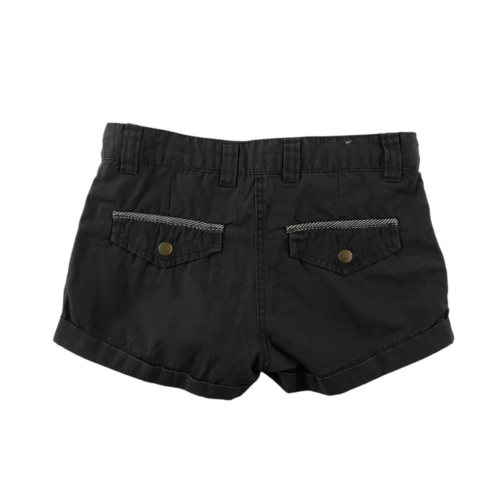 Generation 11 years dark grey cuffed hem cotton shorts
