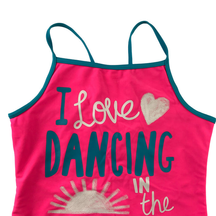 George 10-11 years pink sunshine swim tank top