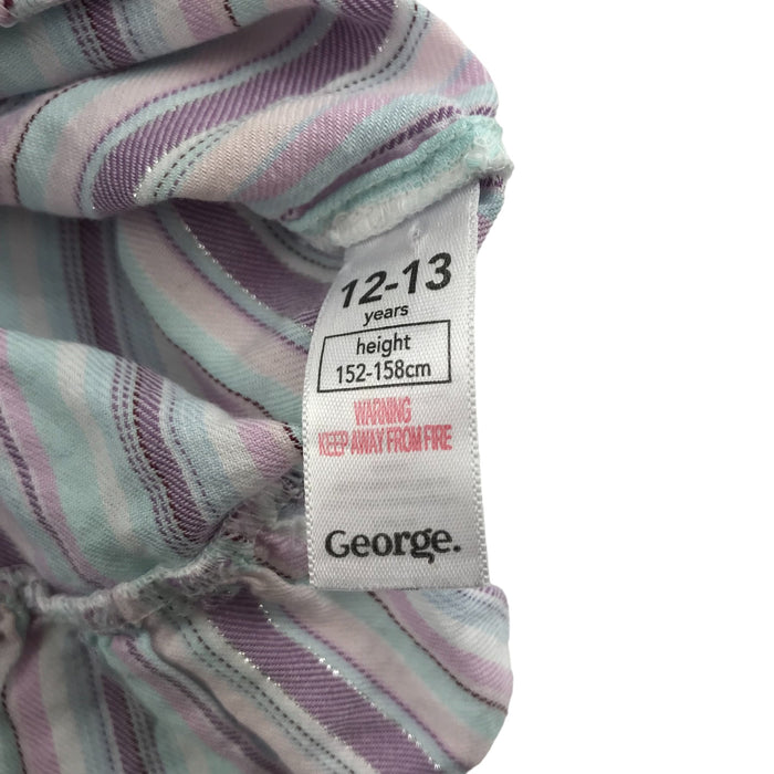George 12-12 years lilac stripy tank top