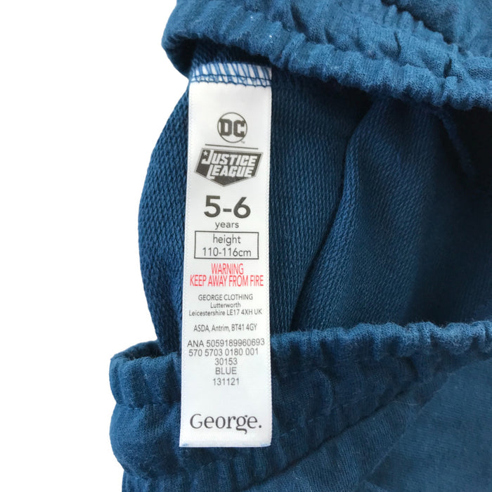George 5 years blue jersey superman shorts
