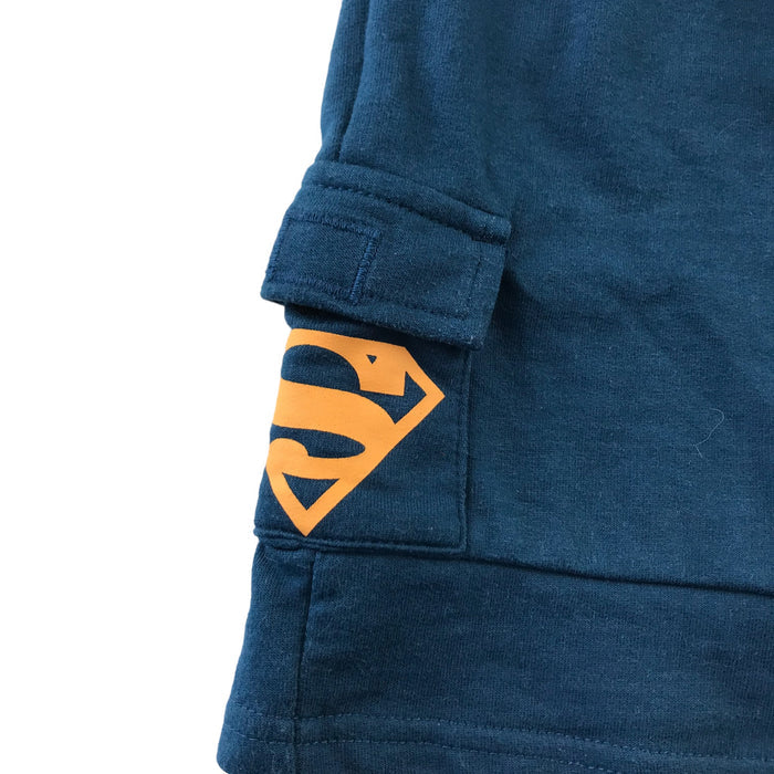 George 5 years blue jersey superman shorts