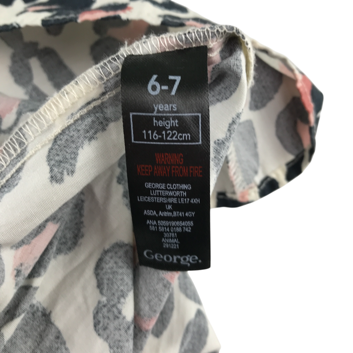 George 6-7 years animal print dress