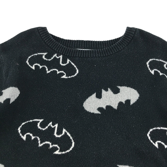 George 6-7 years black crewneck batman jumper