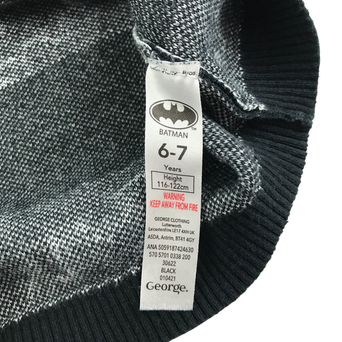 George 6-7 years black crewneck batman jumper