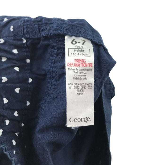 George 6 years navy plain chino style cotton shorts
