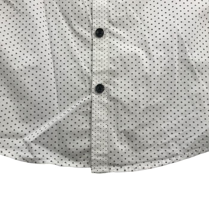 George 6 years white pattern short sleeve shirt