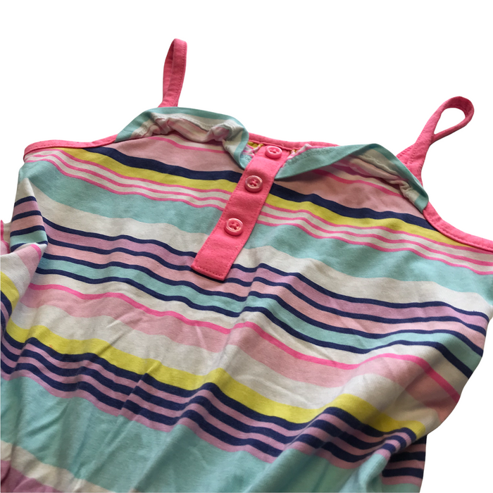 George 7-8 years pink and stripy playsuit