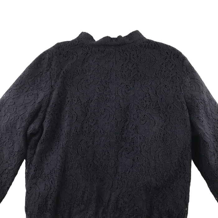 George 7 years navy floral zipped bomber style sweater