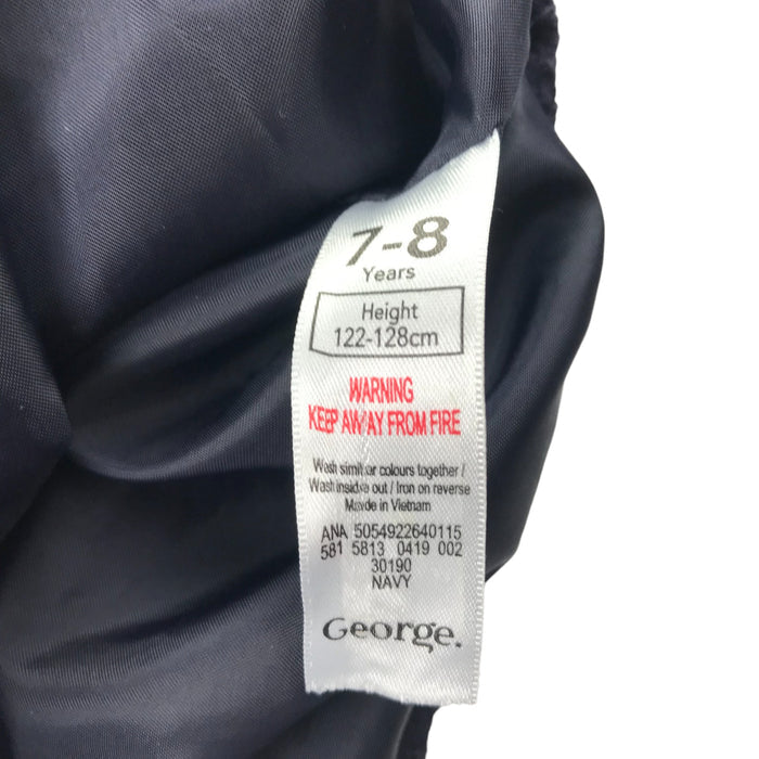 George 7 years navy floral zipped bomber style sweater