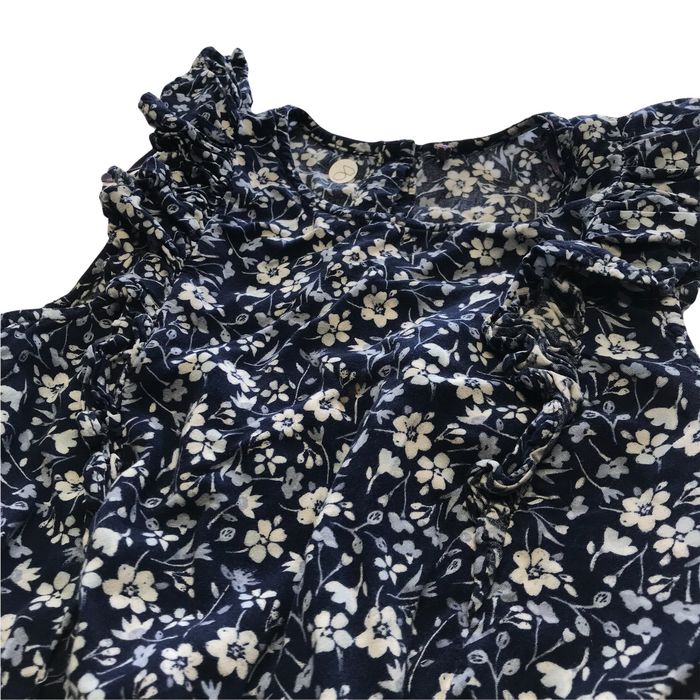 George 8-9 years navy blue and floral jumpsuit