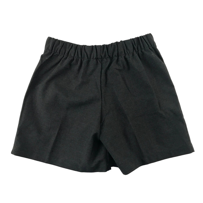 George grey girls school shorts elasticated waist and pleats