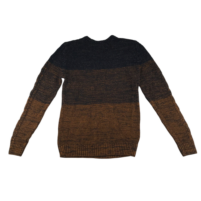 George men's S brown cable knit jumper