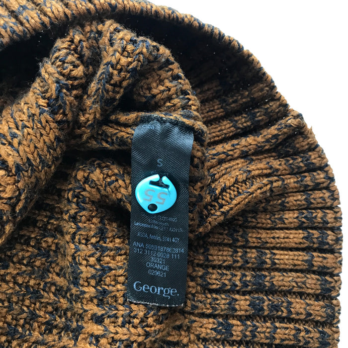George men's S brown cable knit jumper